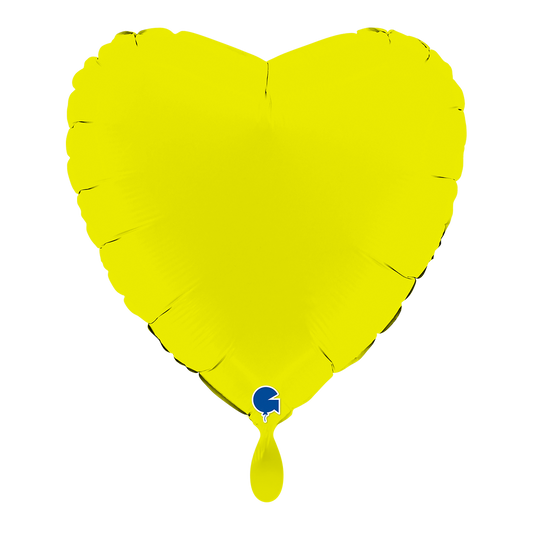 1 Ballon - Hart - Mat Limoengroen