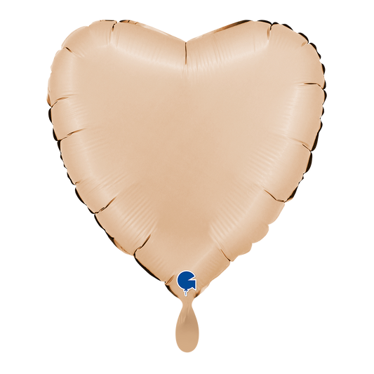 1 Ballon - Hart - Satijn Nude