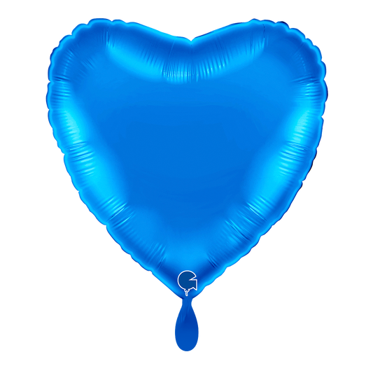 1 Ballon - Hart - Blauw
