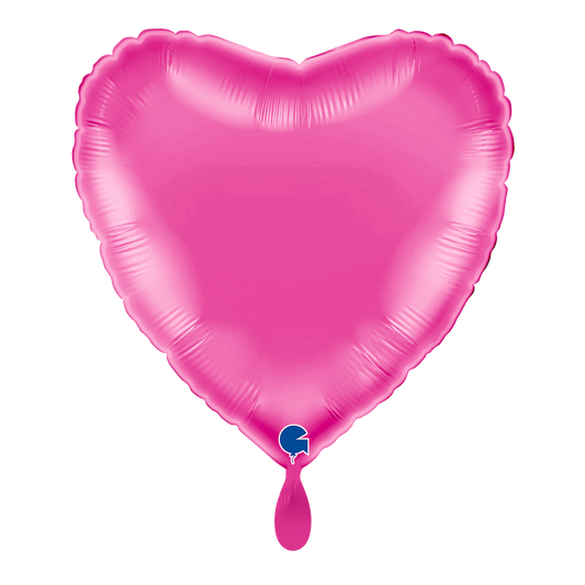 1 Ballon - Hart - Fuchsia