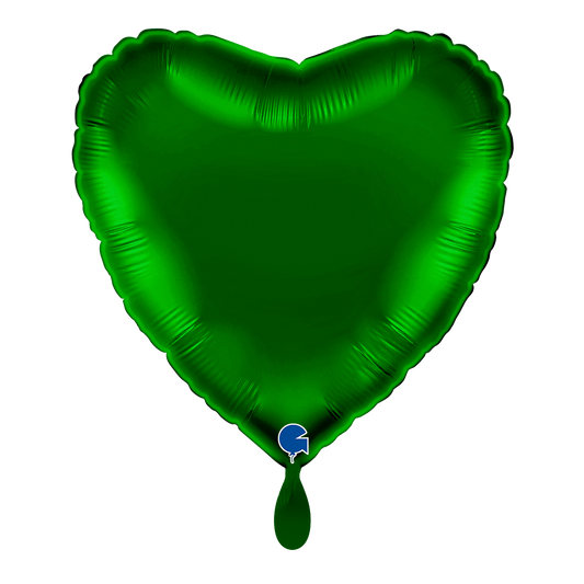 1 Ballon - Hart - Donkergroen