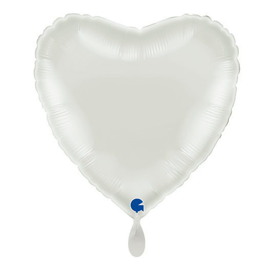 1 Ballon - Hart - Wit