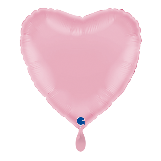 1 Ballon - Hart - Pastelroze
