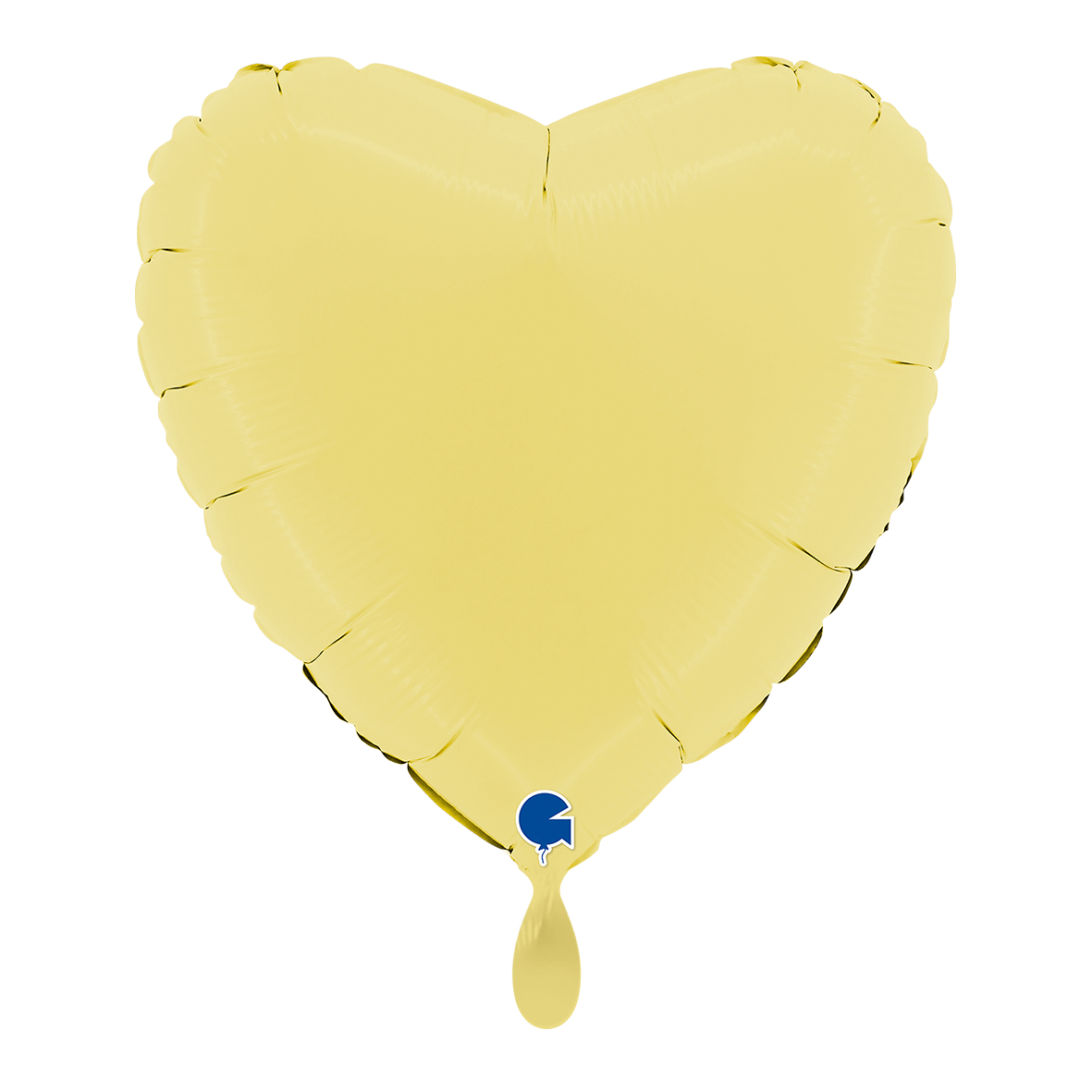 1 Ballon - Hart - Mat Geel