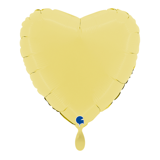 1 Ballon - Hart - Mat Geel
