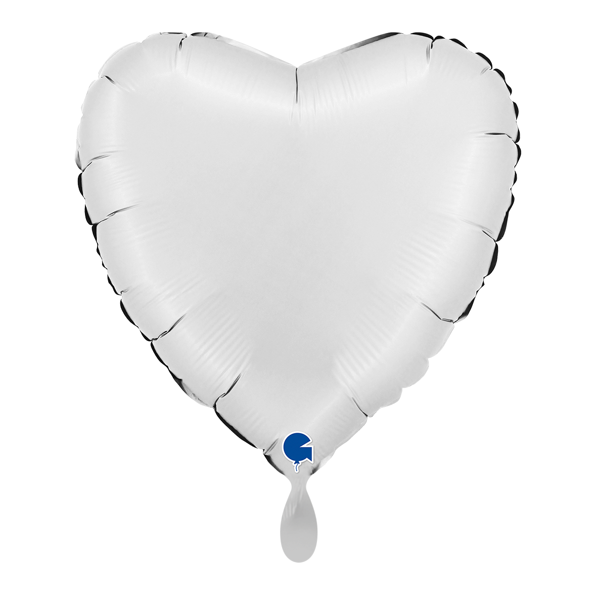 1 Ballon - Hart - Satijnwit