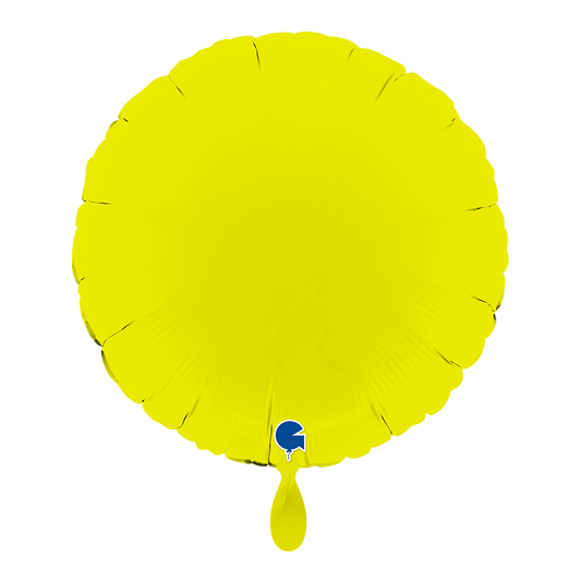 1 Ballon - Rond - Mat limoengroen