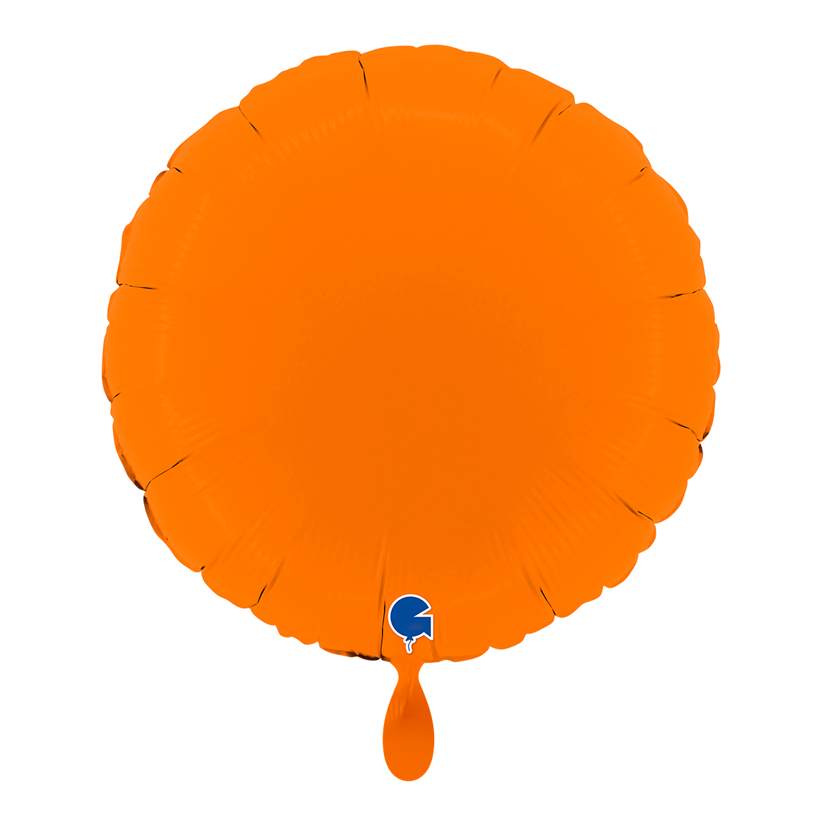 1 Ballon - Rond - Mat Oranje