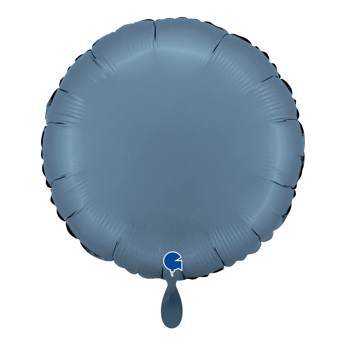 1 Ballon - Rond - Satijn Blauw Jeans