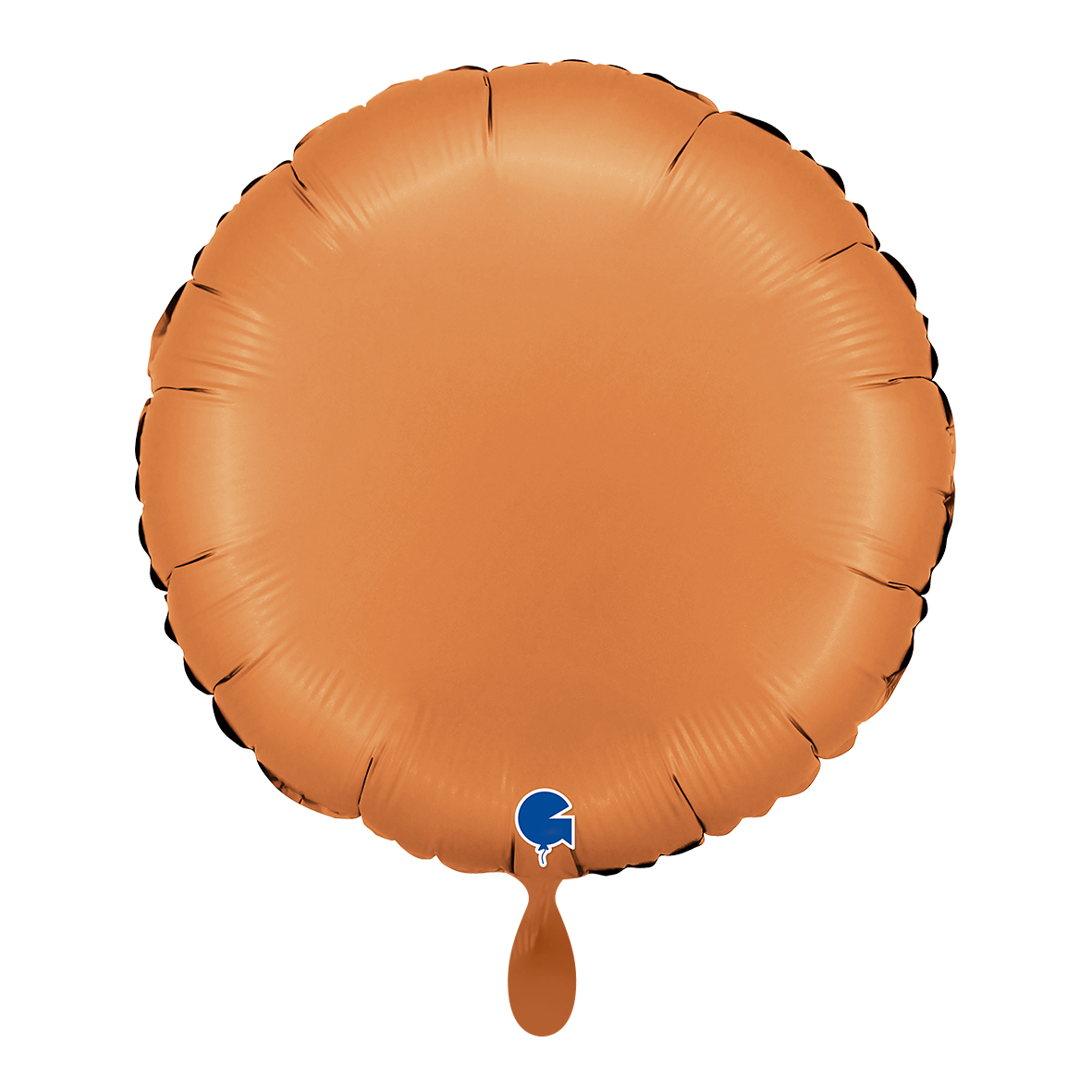 1 Ballon - Rond - Satijn Caramel