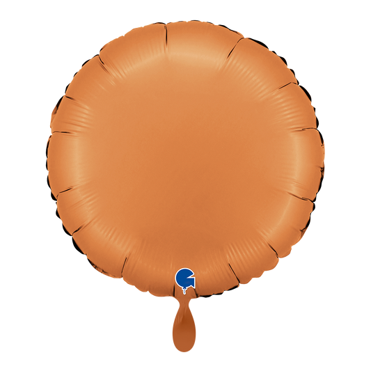 1 Ballon - Rond - Satijn Caramel