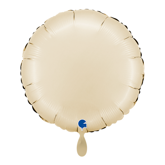 1 Ballon - Rond - Satijncrème