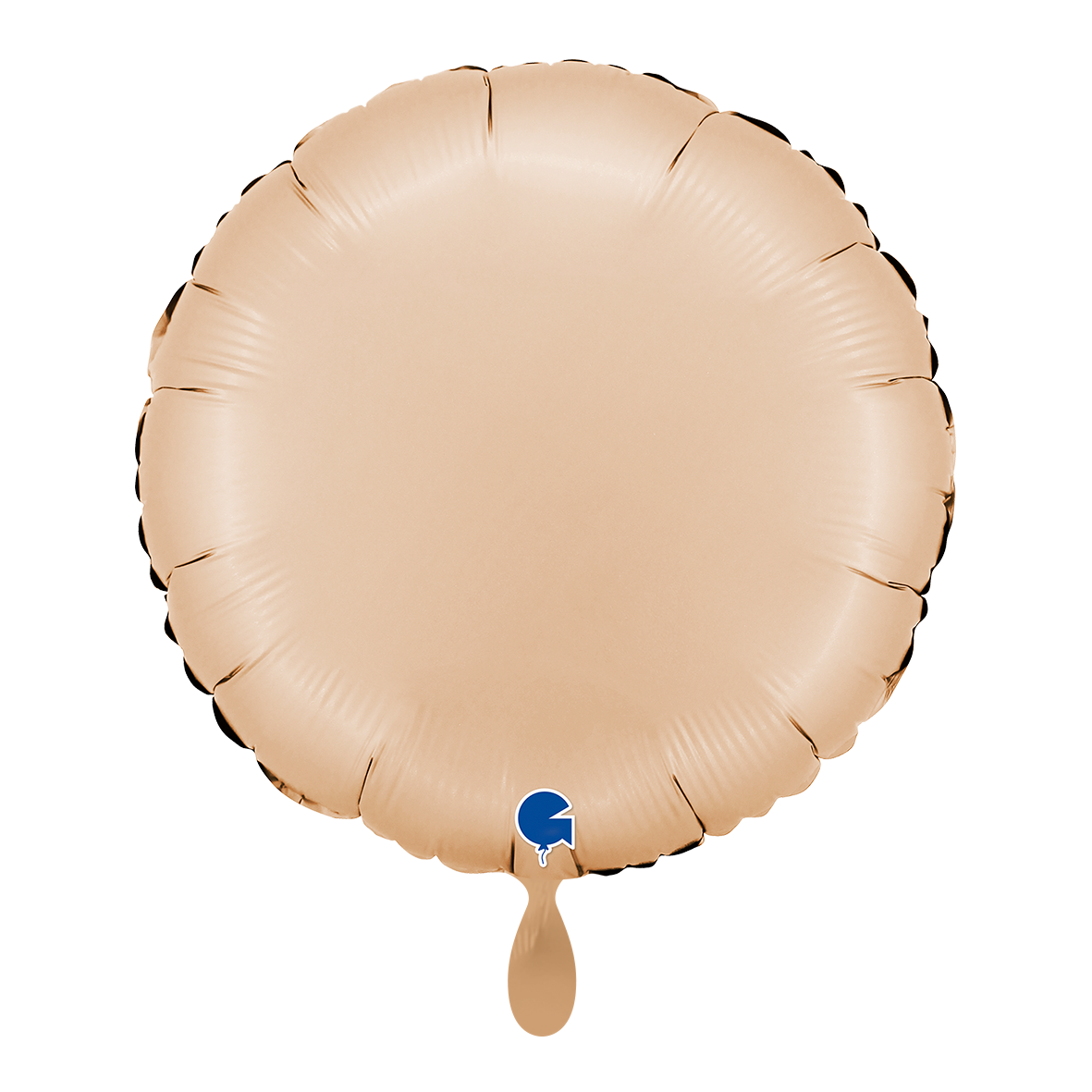 1 Ballon - Rond - Satijn Nude