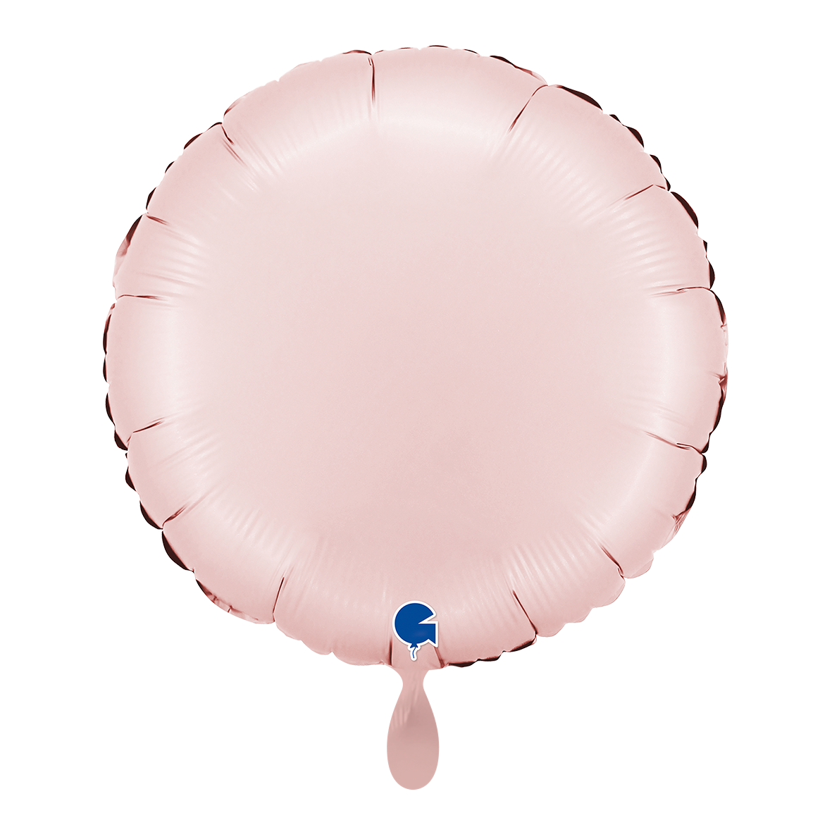 1 Ballon - Rond - Satijn Pastelroze