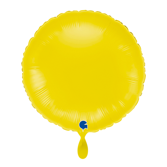 1 Ballon - Rond - Pastelgeel