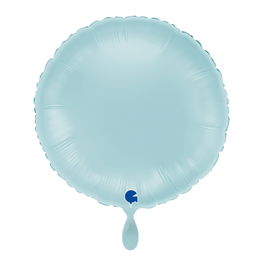 1 Ballon - Rond - Pastelblauw