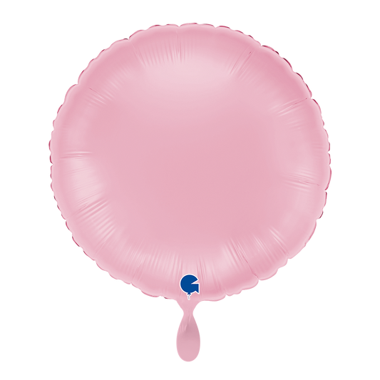 1 Ballon - Rond - Pastelroze