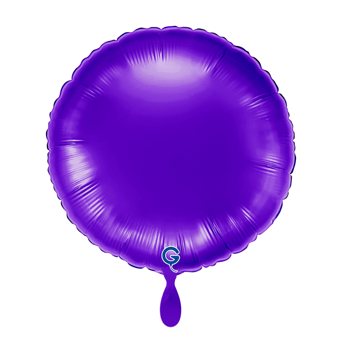 1 Ballon - Rund - Metallic Royal Purple