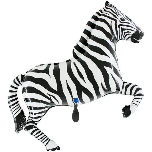 1 Ballon XXL - Zebra Zwart