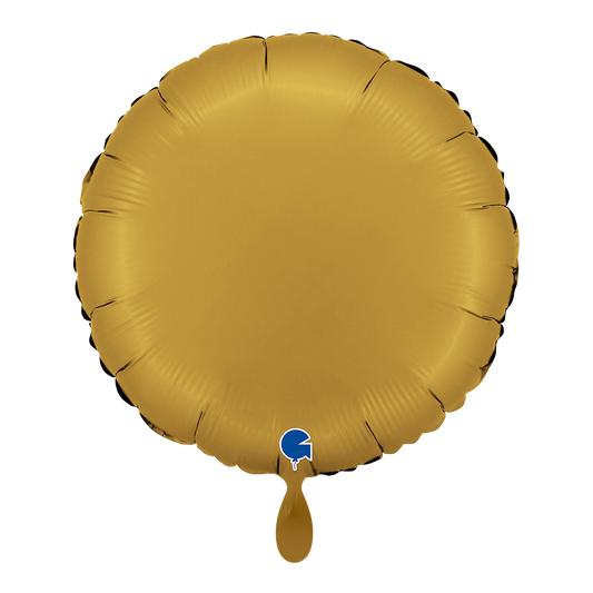 1 Ballon - Rond - Satijn Goud