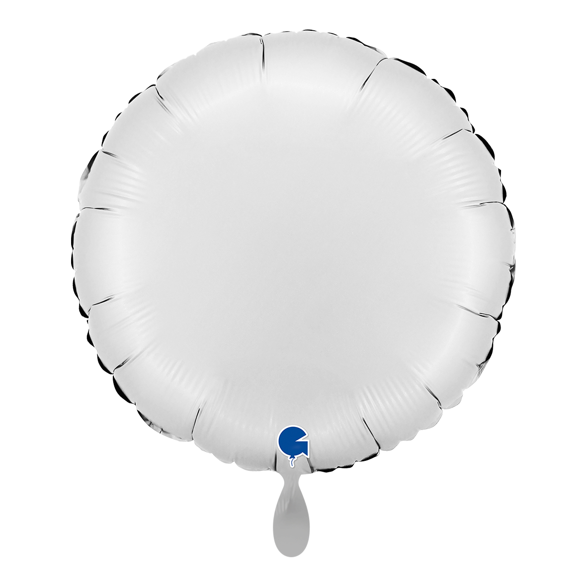 1 Ballon - Rond - Satijnwit