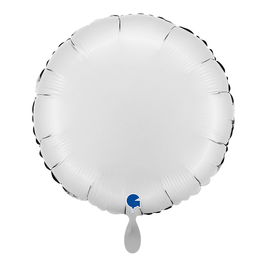 1 Ballon - Rond - Satijnwit