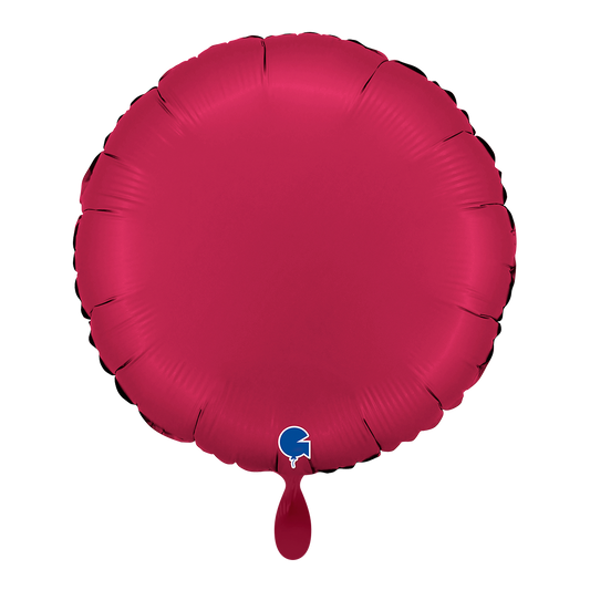 1 Ballon - Rond - Satin Cherry