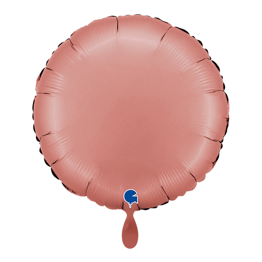 1 Ballon - Rond - Satijn Roségoud