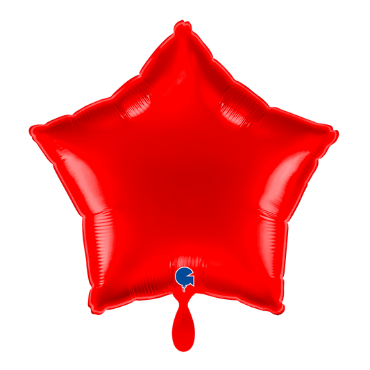 1 Ballon - Ster - Rood