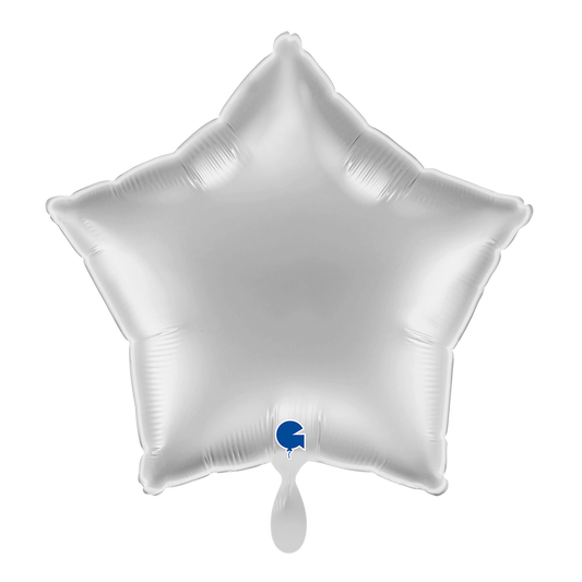 1 Ballon - Ster - Zilver