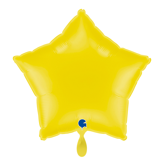 1 Ballon - Ster - Pastelgeel