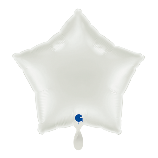 1 Ballon - Ster - Wit
