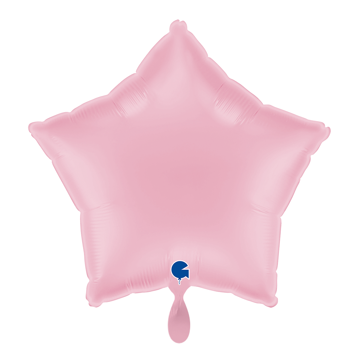 1 ballon – ster – pastelroze