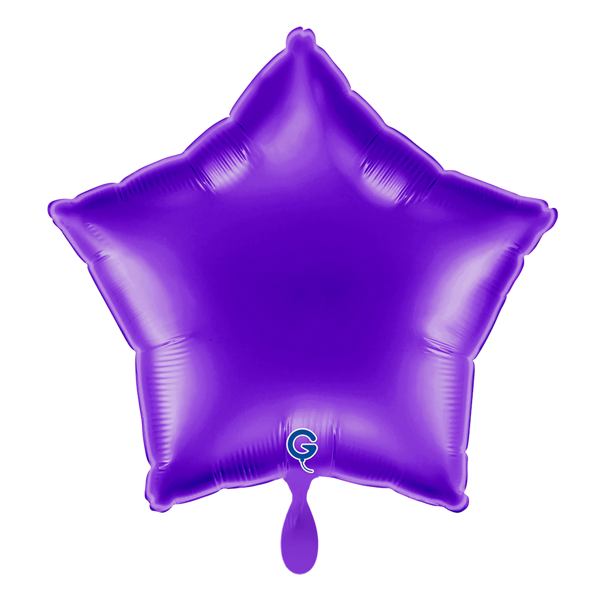 1 Ballon - Stern - Metallic Königsblau