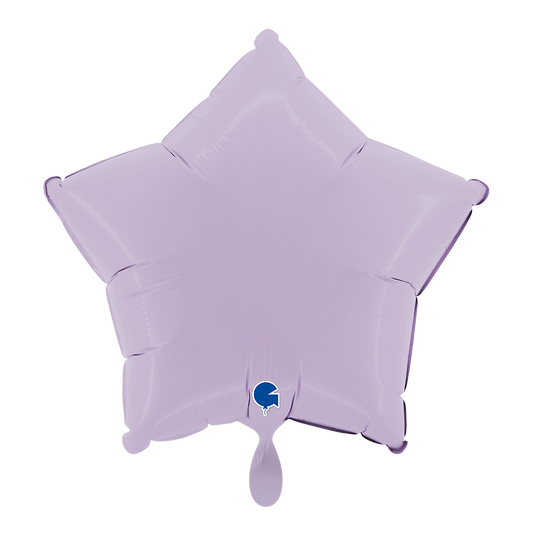 1 Ballon - Ster - Mat Lila