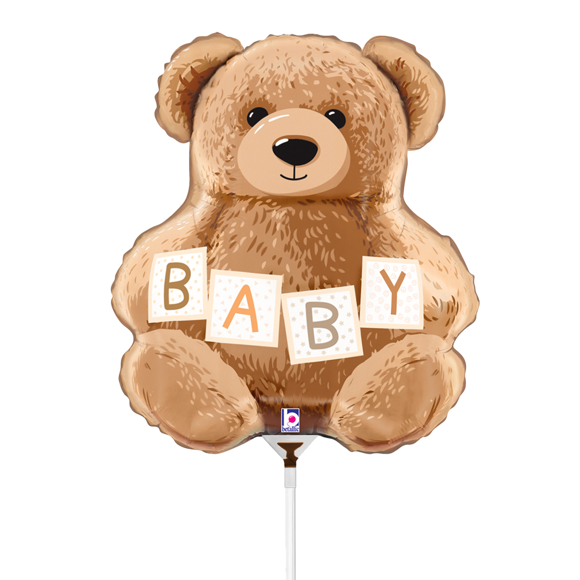 10 Miniballonnen Luchtgevuld - Baby Teddybeer (Onverpakt)