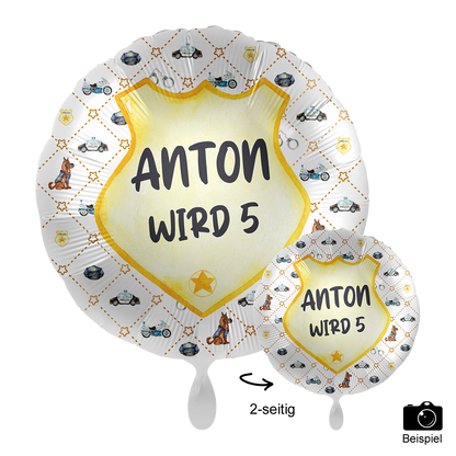 1 Ballon mit Text - Police Academy