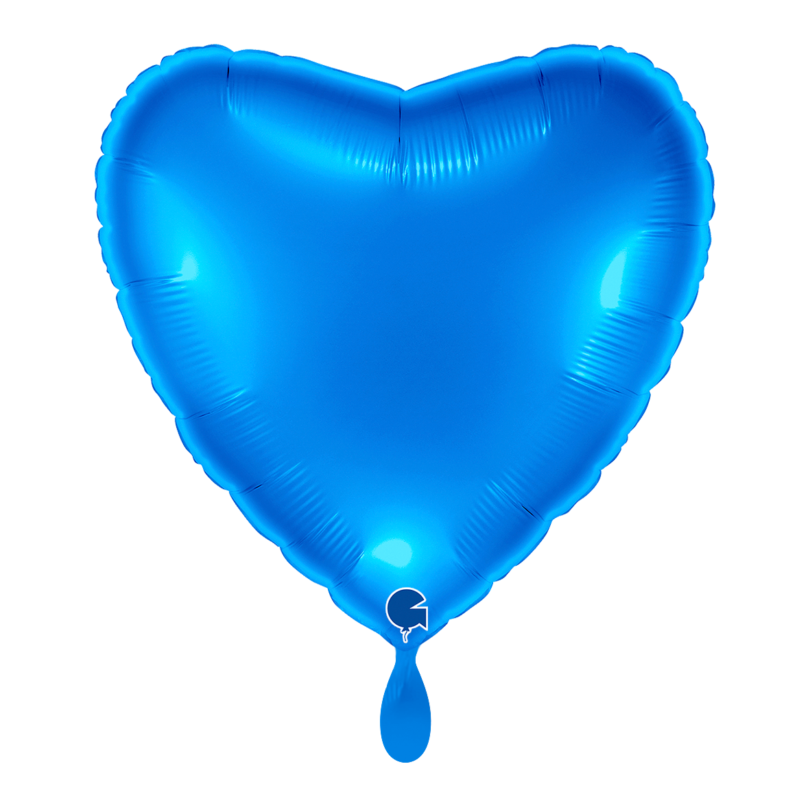 1 Ballon XL - Hart - Blauw