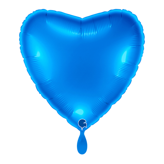 1 Ballon XL - Hart - Blauw
