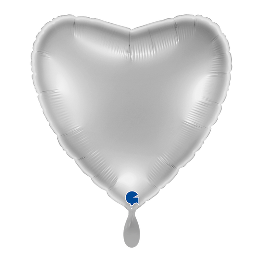 1 Ballon XL - Hart - Zilver