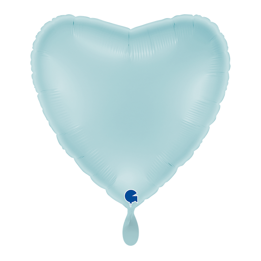 1 Ballon XL - Hart - Pastelblauw