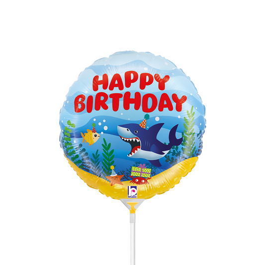 10 mini ballonnen luchtgevuld - verjaardag Oceaanfeest (onverpakt)