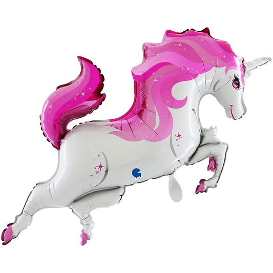 1 Ballon XXL - Rosa Einhornkörper