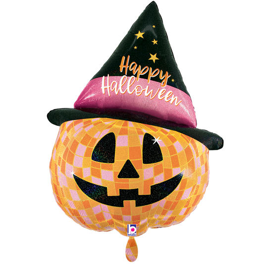 1 Ballon XXL - Disco Halloween Jack-O'-Lantern