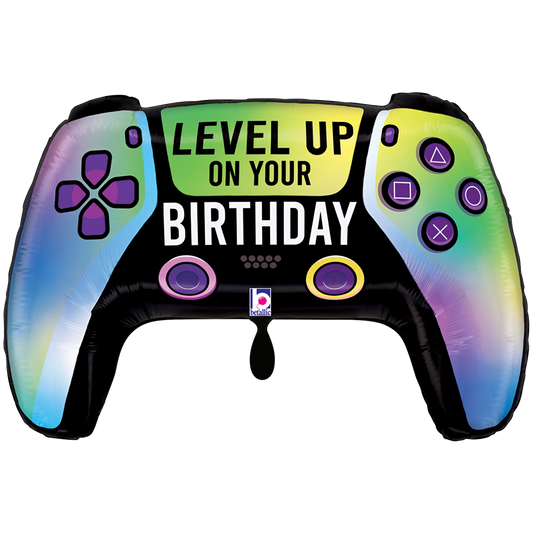 1 Ballon XXL - Vivid Game Controller Geburtstag