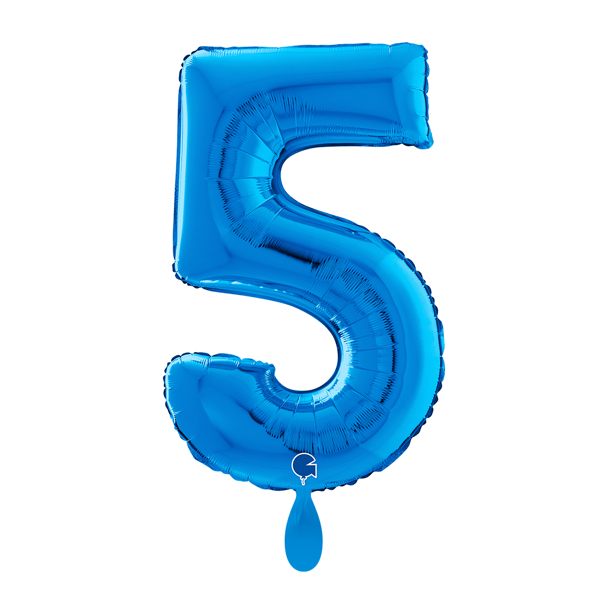 1 Ballon XL - Nummer 5 - Blauw