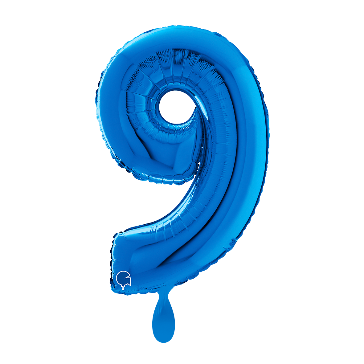 1 Ballon XL – Nummer 9 – Blauw