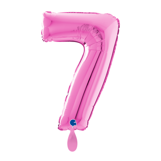 1 Ballon XL - Nummer 7 - Fuchsia