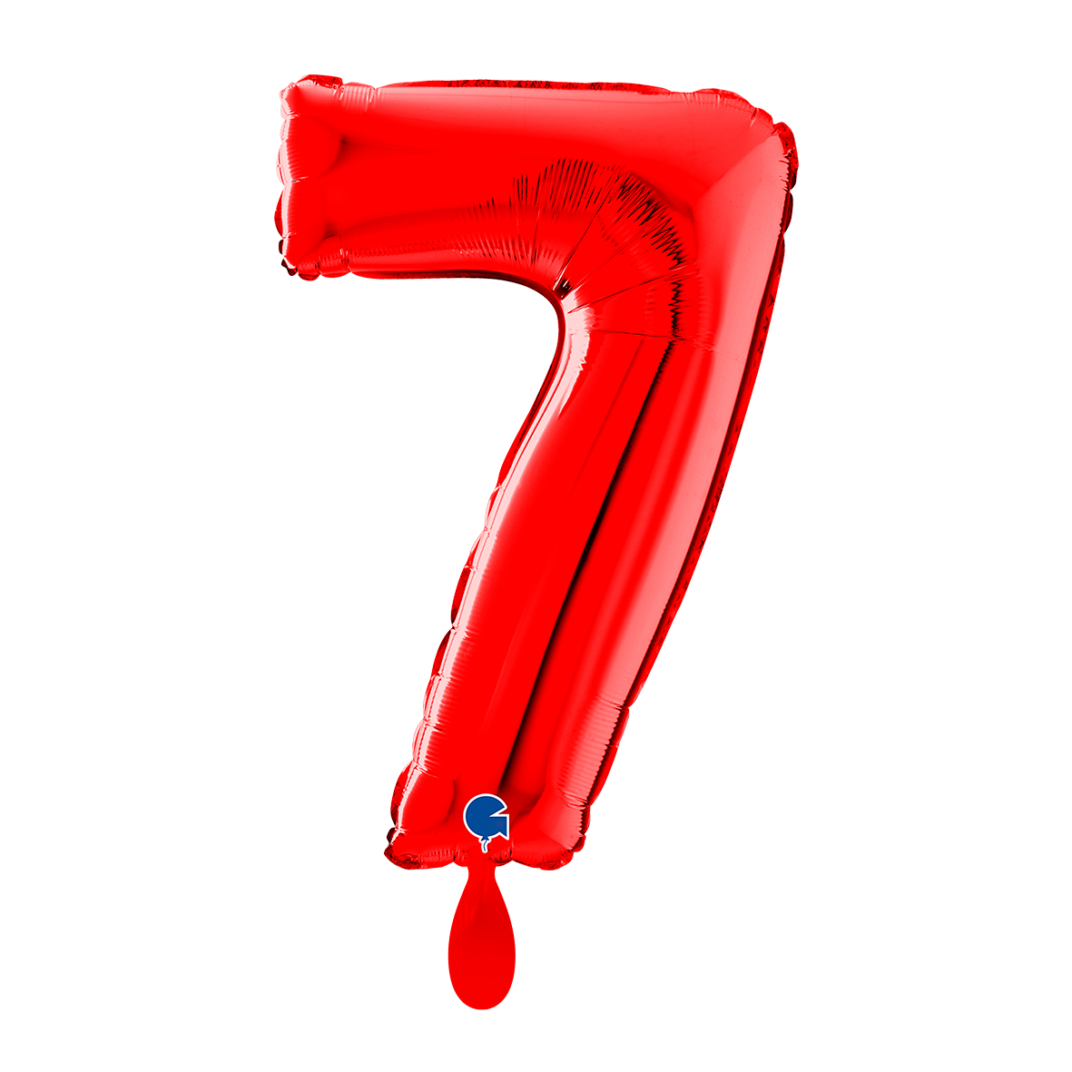 1 Ballon XL - Nummer 7 - Rot