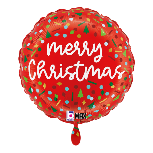 1 Ballon - Kerstconfetti
